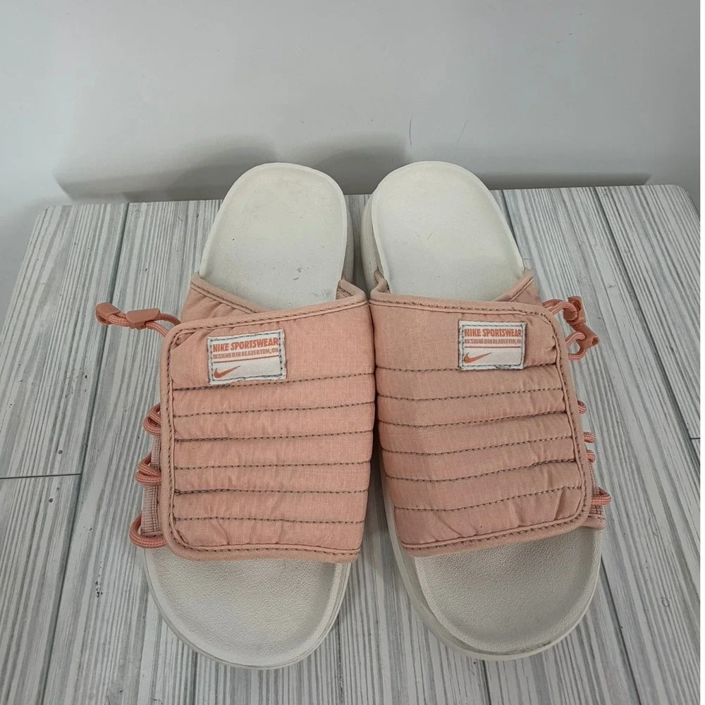 Nike Asuna 2 Slide Sandals Madder Root Coral Chalk Pink Women DX6067-800